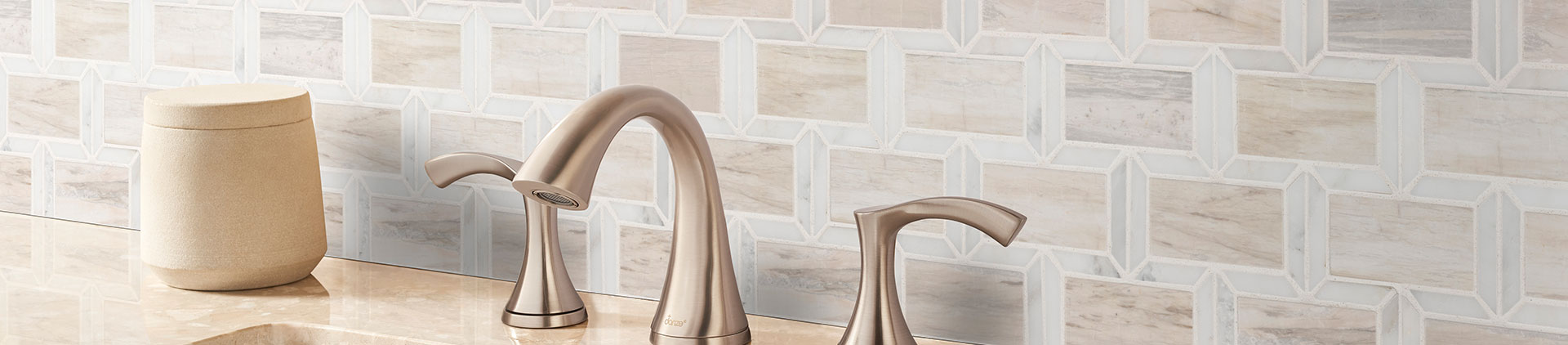 Modern hexagon geometric tile pattern