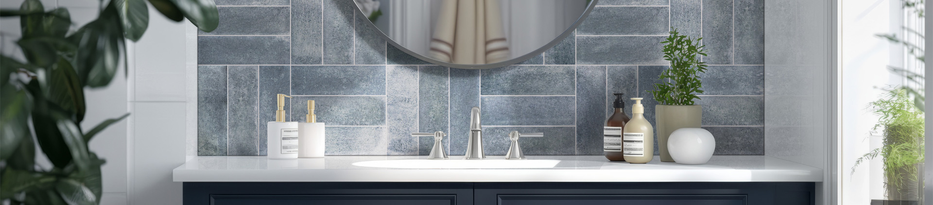 Colorful mosaic tile pattern with intricate design